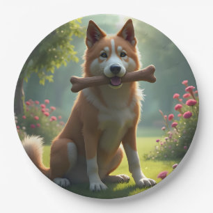 Heart Of A Hound – Loyal Dog Portrait Art Paper Plates