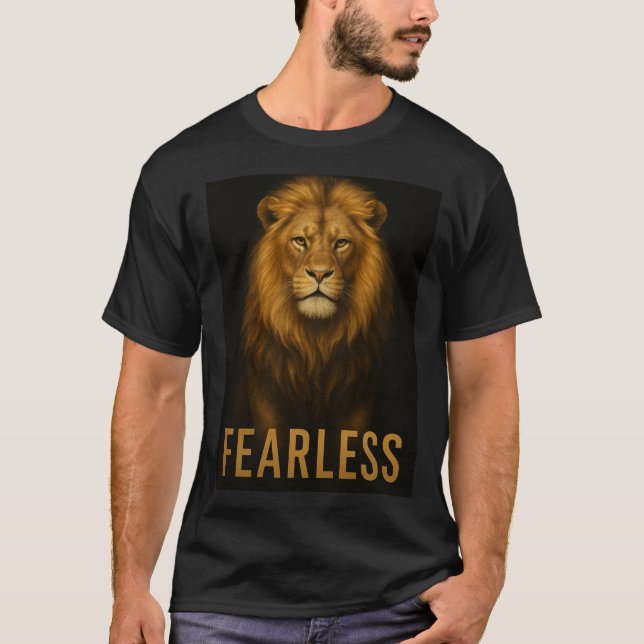 Heart of a Lion, Born to Roar T-Shirt (Front)