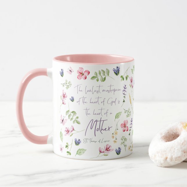 Heart of a Mother Mug (With Donut)