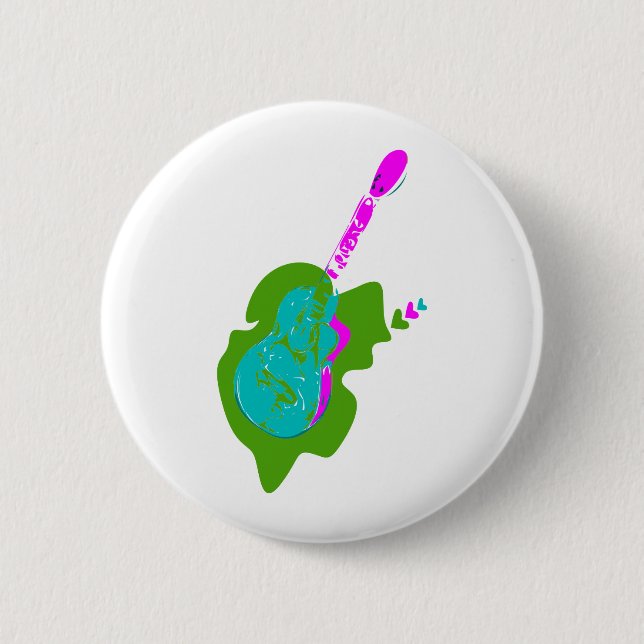 Heart of A Musician Button (Front)