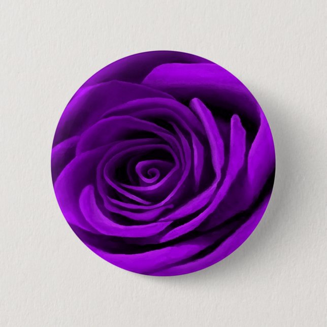 Heart Of A Purple Rose Button (Front)