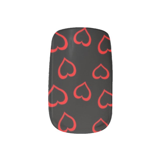 Heart Of A Queen Minx Nail Art (Left Thumb)