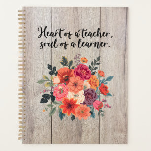 Heart of A Teacher Soul of A Learner Planner