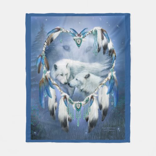 Heart Of A Wolf 3 Art Blanket