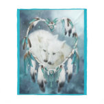 Heart Of A Wolf Art Fleece Blanket