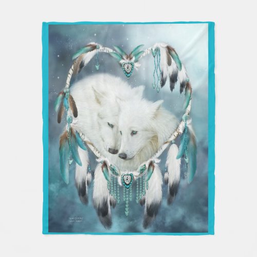 Heart Of A Wolf Art Fleece Blanket