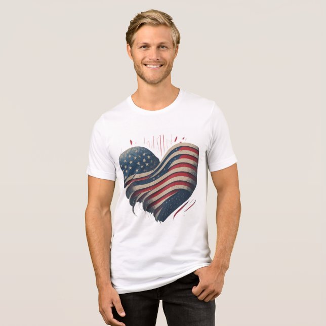 Heart of America Tri-Blend Shirt (Front Full)