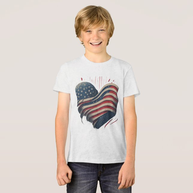 Heart of America Tri-Blend Shirt (Front Full)