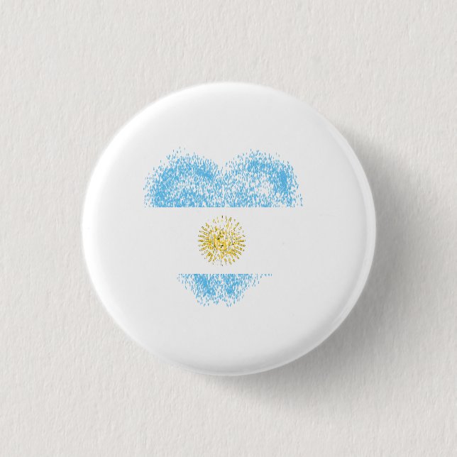 Heart of Argentina Button (Front)