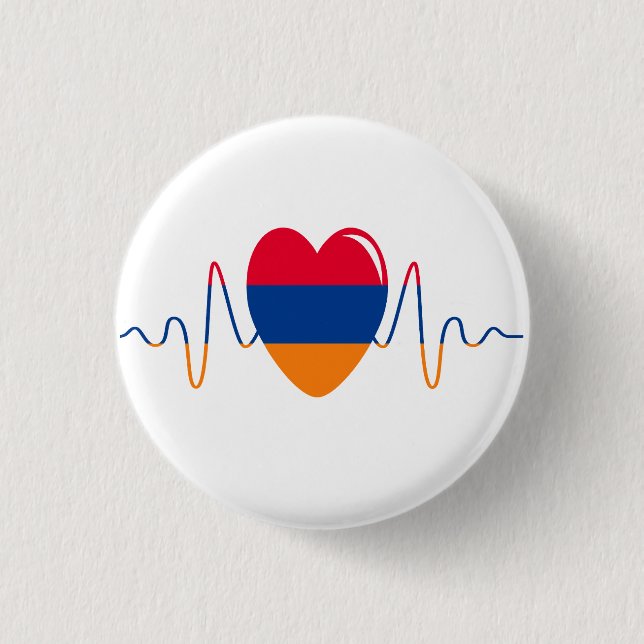 Heart of Armenia Button (Front)