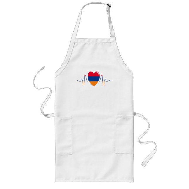 Heart of Armenia Long Apron (Front)
