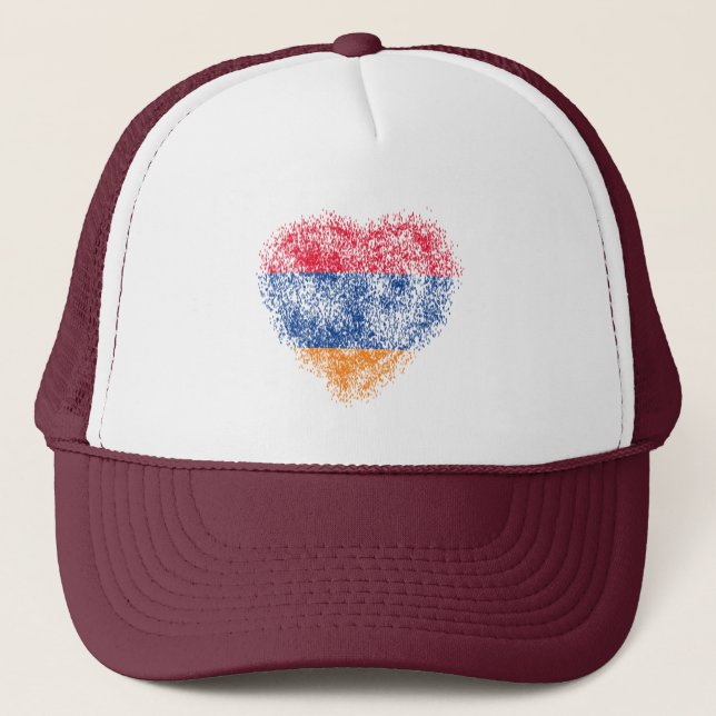 Heart of Armenia Trucker Hat (Front)