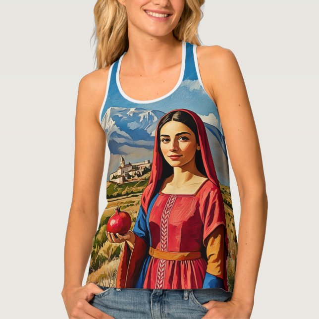 Heart of Armenia Women's Tank Top (Front)