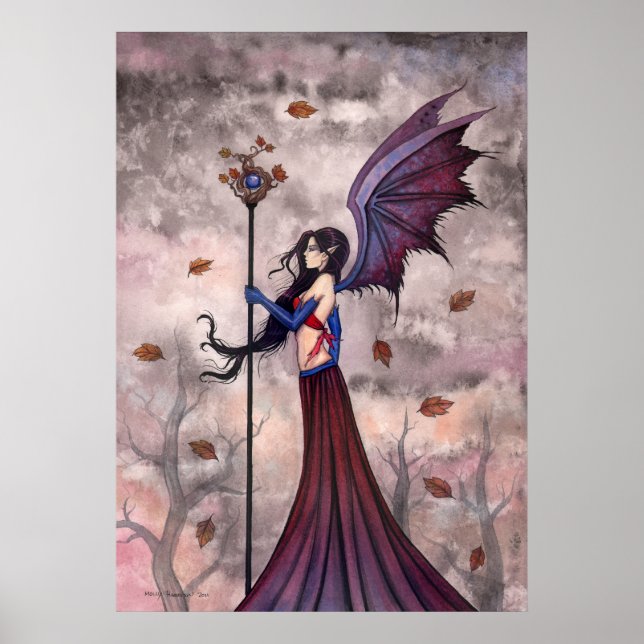 Heart of Autumn Gothic Fairy Vampire Poster (Front)