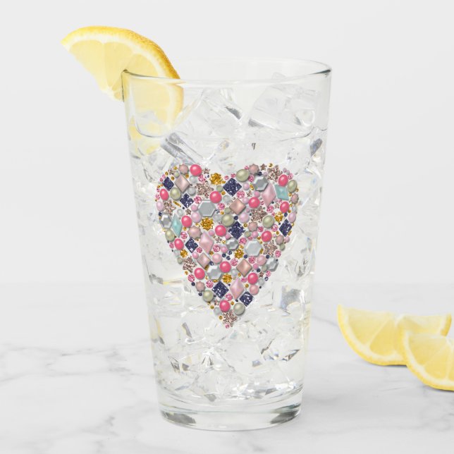 Heart of beads glass (Front Ice)