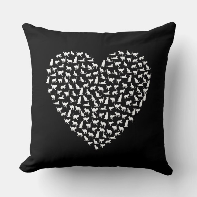heart of cats pillow (Front)