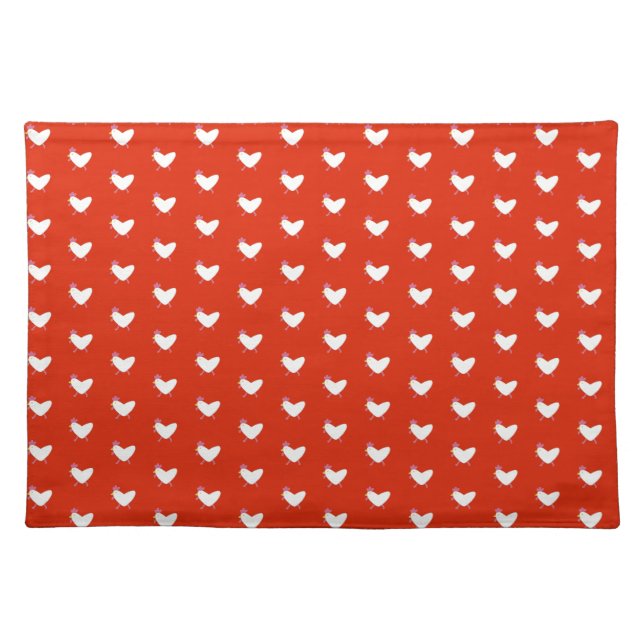 Heart of Checkens Cloth Placemat (Front)