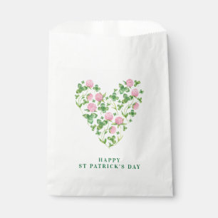 Heart of Clover St Patrick's Day Favor Bag