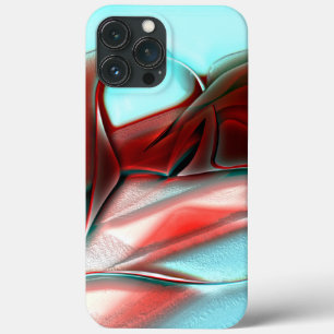 Heart of crystal lines over sandy mountain texture iPhone 13 pro max case
