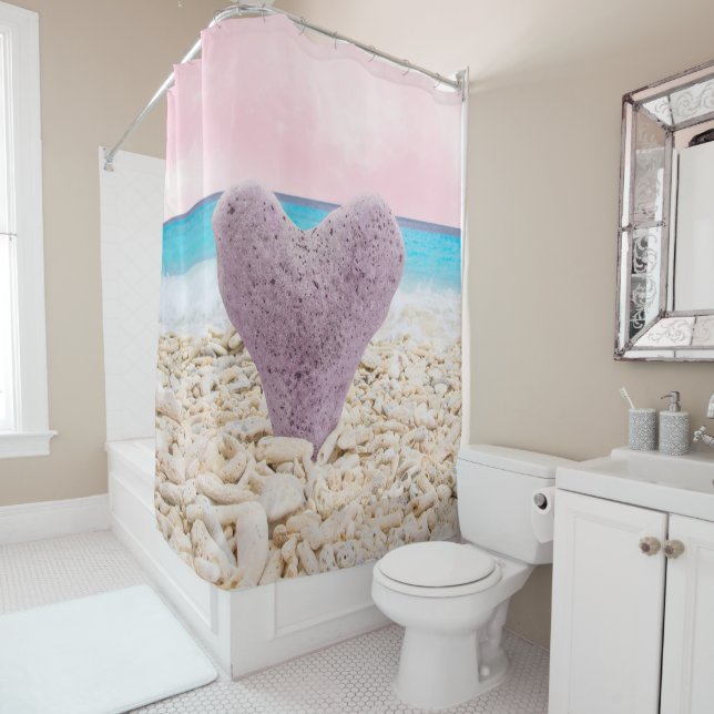 Heart of Curacao 2 Shower Curtain (In Situ)