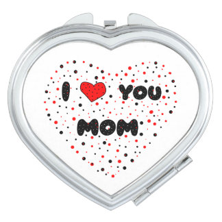 Heart of Dots Compact Mirror