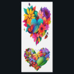 Heart of Flowers and Butterflies<br><div class="desc">This stunning design features a heart made of colorful flowers and butterflies. The flowers are in a variety of bright colors, including red, pink, yellow, and blue. The butterflies are also in a variety of colors, including white, black, and orange. The heart is made up of a variety of different...</div>