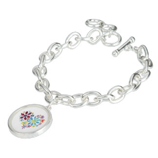 Heart of Flowers Charm Bracelet