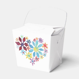Heart of Flowers Favor Boxes