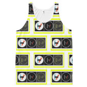 Heart of Gold All-Over-Print Tank Top (Front)