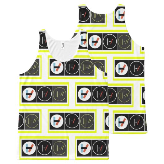 Heart of Gold All-Over-Print Tank Top (Front and Back)