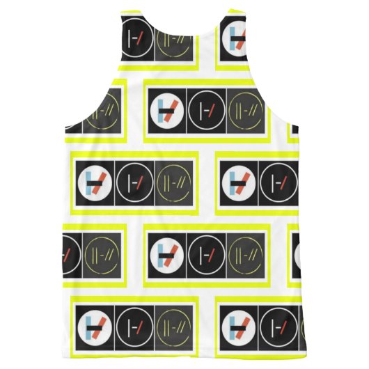 Heart of Gold All-Over-Print Tank Top (Back)