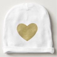 Heart Of Gold Baby Beanie at Zazzle