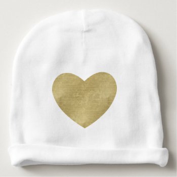 Heart Of Gold Baby Beanie by peacefuldreams at Zazzle