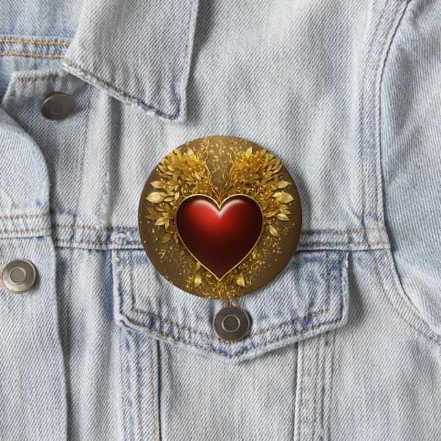 Heart of Gold Button" Button (In Situ)