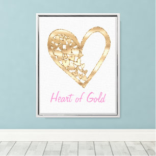 Heart of Gold Canvas Print
