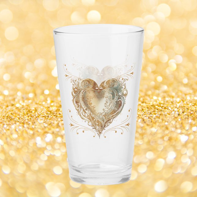 Heart of Gold Elegant  Glass (Creator Uploaded)