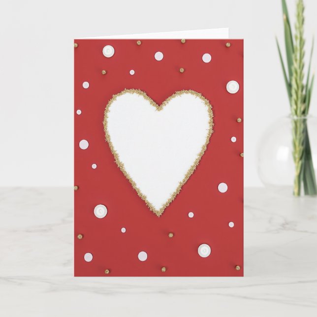 Heart Of Gold Festive Card (Front)