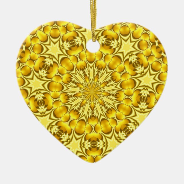 HEART OF GOLD ~ Heart Ornament (Front)