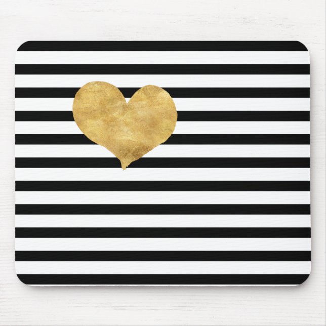 Heart of gold in French style  Mouse Pad (Front)