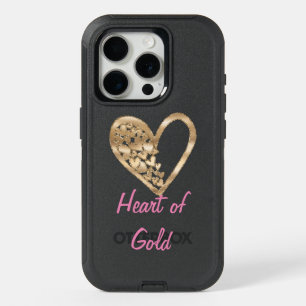 Heart of Gold iPhone 15 Pro Case