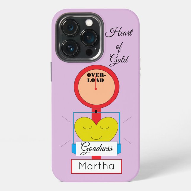 Heart of Gold Iphone Case (Back)