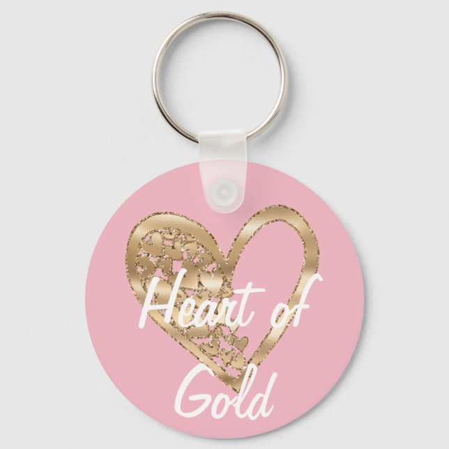 Heart of Gold Keychain (Front)