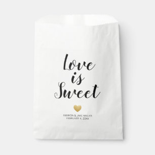 Heart of Gold Love is Sweet Favor Bag