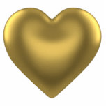 Heart of Gold Magnet<br><div class="desc">Acrylic photo sculpture magnet with an image of a gold heart. See matching acrylic photo sculpture pin,  keychain and ornament. See the entire Valentine’s Day Magnet collection under the HOME category in the HOLIDAYS section.</div>