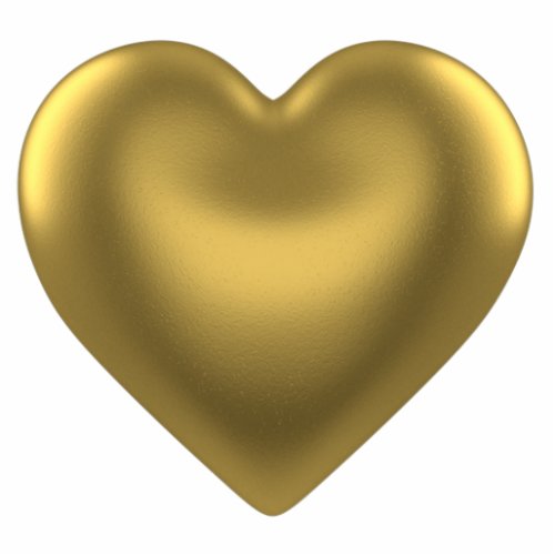 Heart of Gold Pin Cutout