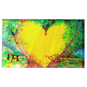heart of gold table card holder