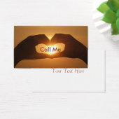 Heart  of Hands Call Me Card (Desk)