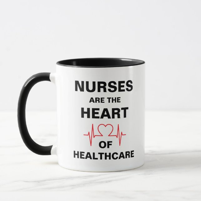 Heart of Healthcare Nurse Coffee Mug (Left)