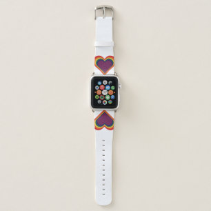 Heart of Heart - Rainbow Colors - Rainbow Colors Apple Watch Band
