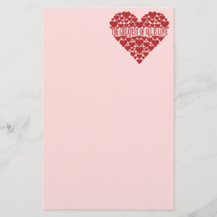 Heart of Hearts custom stationary Stationery